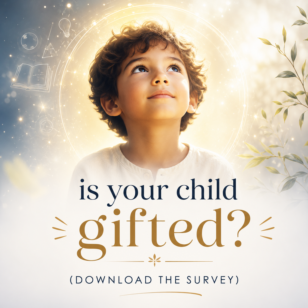 An image of a gifted perceptive child asking does your child have ESP are they gifted